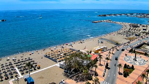 Fuengirola paplūdimio tiesioginė kamera tiesioginės kameros peržiūra