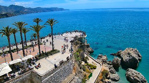 Nerja miesto tiesioginė kamera tiesioginės kameros peržiūra